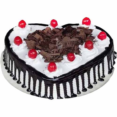 Black Forest Cake » Blackforest Cake Heart Shaped