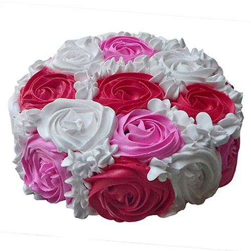 Vanilla Cake » Colourful Rose Delight Cake.jpg